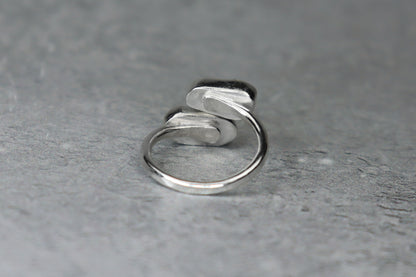 UK Size K/L Welsh Sea Glass Ring