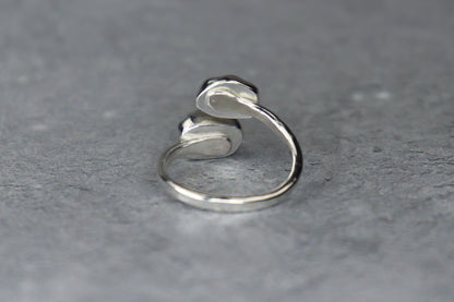 UK Size L Welsh Sea Glass Ring