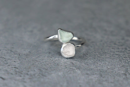 UK Size N/O Welsh Sea Glass Ring