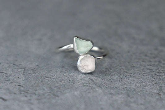 UK Size N/O Welsh Sea Glass Ring