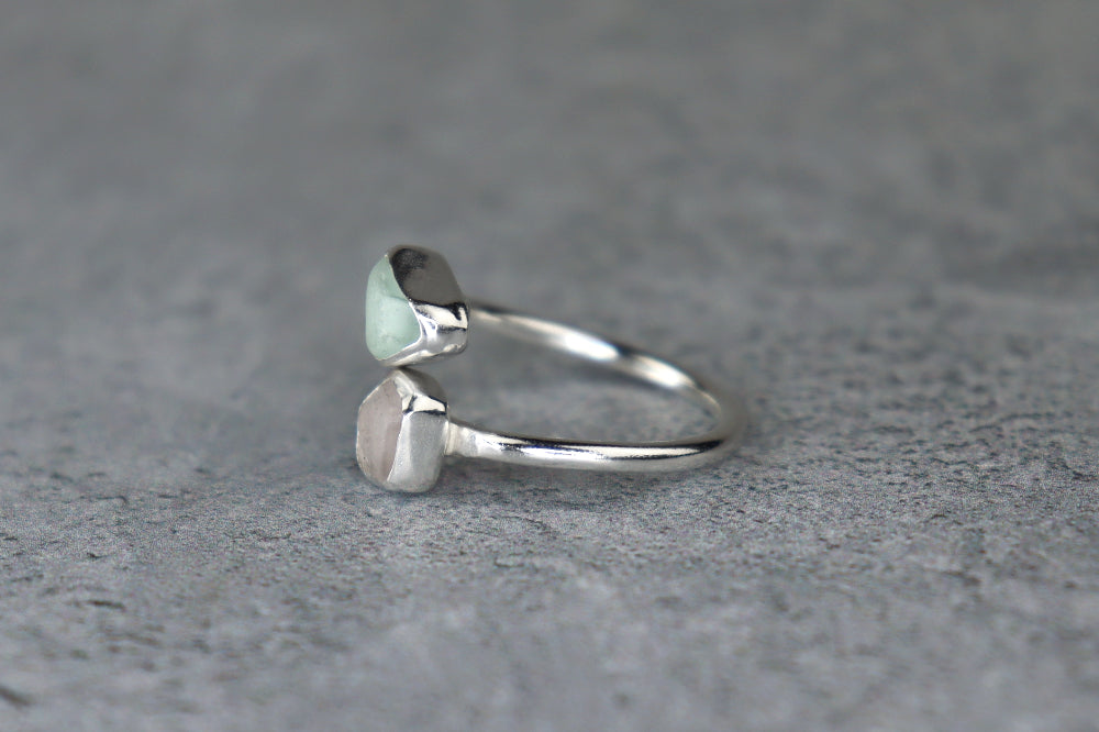 UK Size N/O Welsh Sea Glass Ring