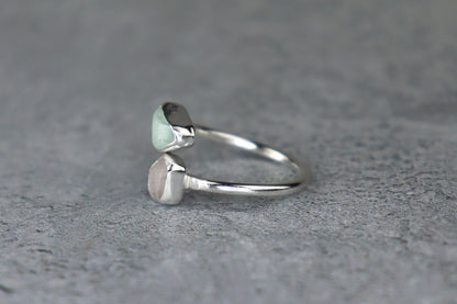 UK Size N/O Welsh Sea Glass Ring