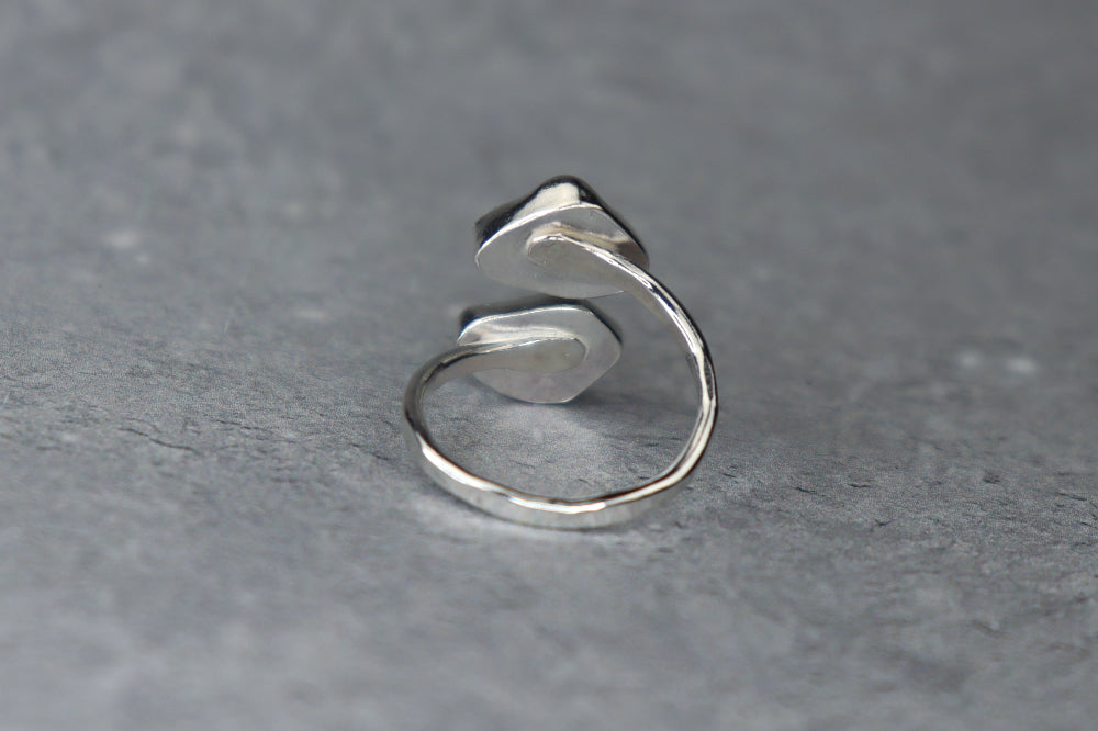 UK Size O Welsh Sea Glass Ring