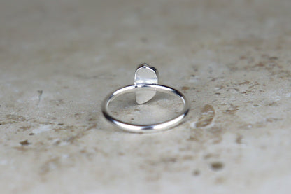 UK Size N Welsh Sea Glass Ring