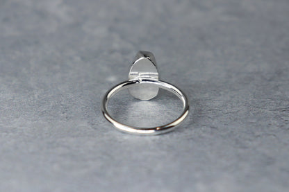 UK Size N Welsh Sea Pottery Ring