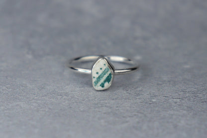 UK Size U Welsh Sea Pottery Ring