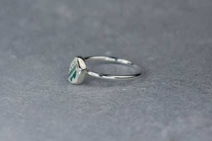 UK Size U Welsh Sea Pottery Ring