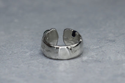 UK Size O Welsh Sea Glass Signet Ring