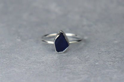 UK Size S Welsh Sea Glass Ring