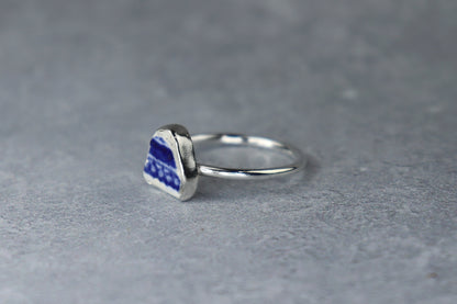UK Size V Welsh Sea Pottery Ring