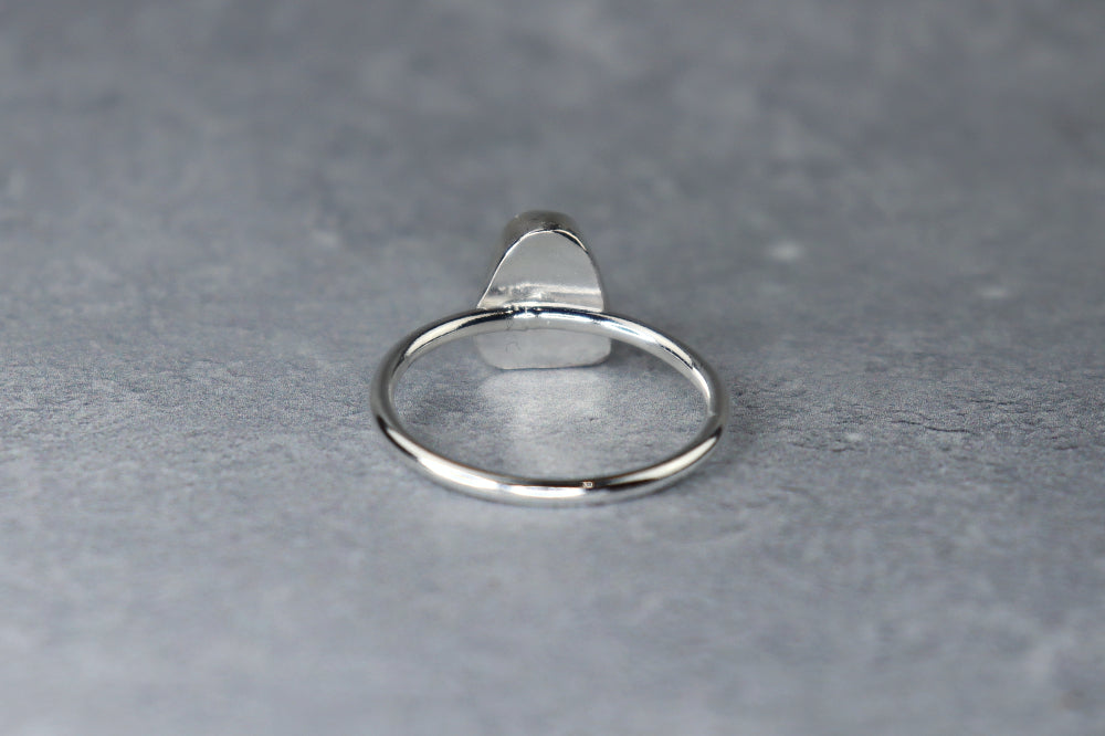 UK Size V Welsh Sea Pottery Ring