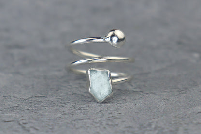 UK Size N/O Welsh Sea Glass Ring