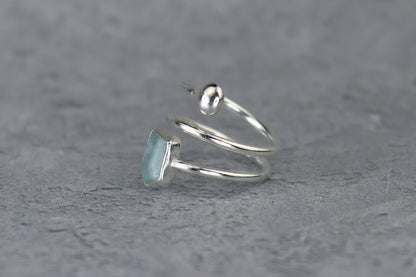 UK Size N/O Welsh Sea Glass Ring