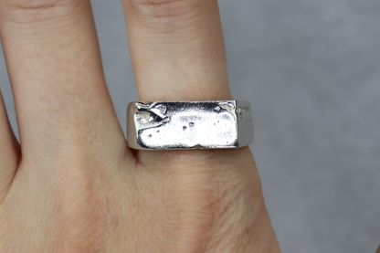 UK Size V Welsh Signet Ring Hallmarked