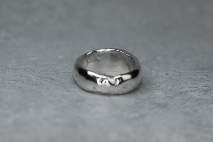 UK Size O Welsh Sea Glass Signet Ring