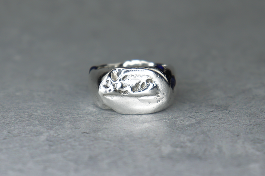 UK Size R/S Welsh Sea Glass Signet Ring