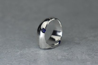 UK Size R/S Welsh Sea Glass Signet Ring