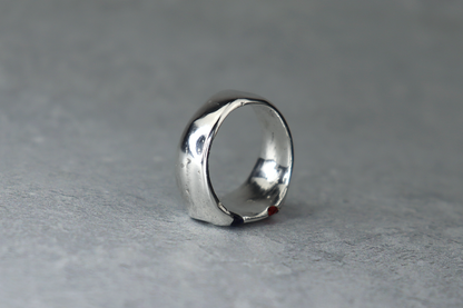 UK Size S Welsh Sea Glass Signet Ring