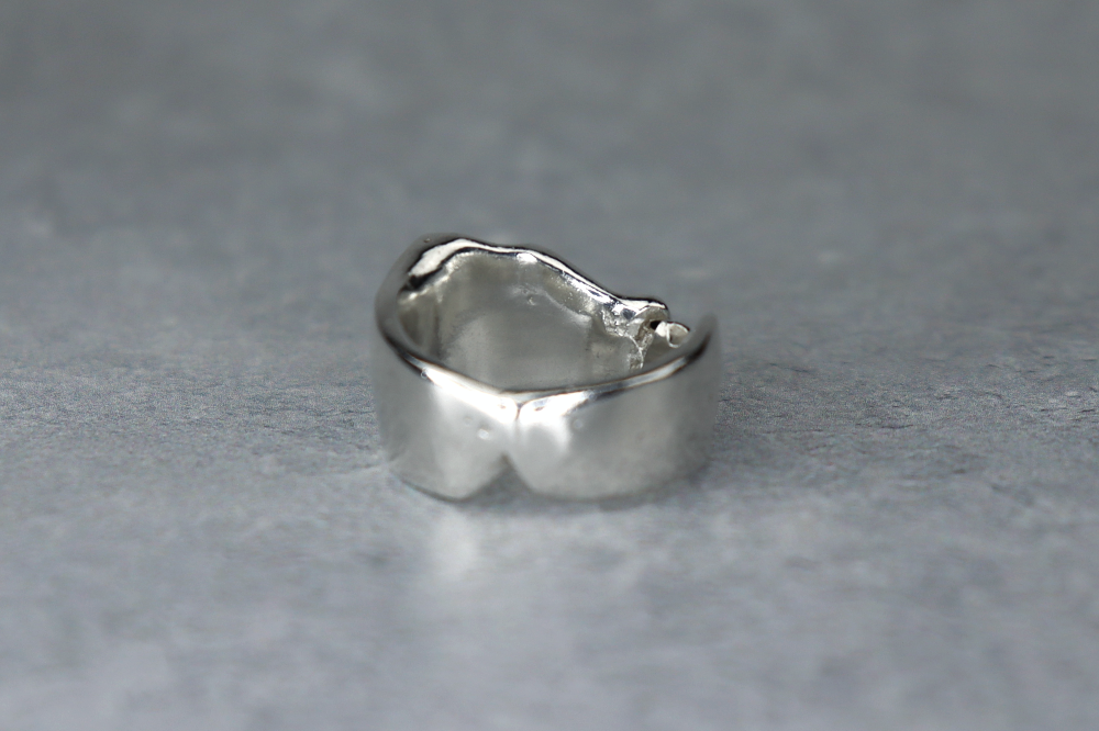 UK Size M/N Welsh Sea Glass Signet Ring