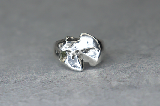 UK Size N/O Welsh Sea Glass Signet Ring