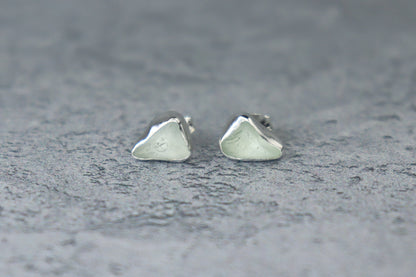 Welsh Sea Glass Stud Earrings