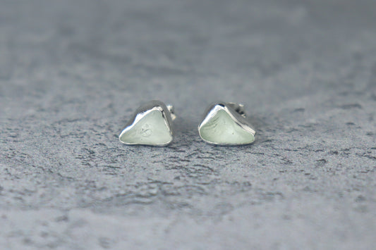 Welsh Sea Glass Stud Earrings