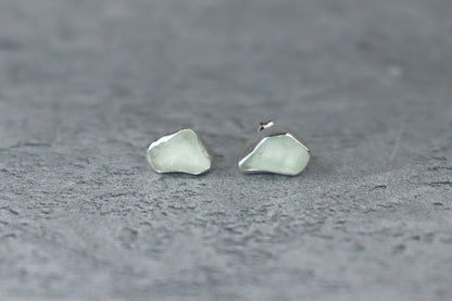 Welsh Sea Glass Stud Earrings