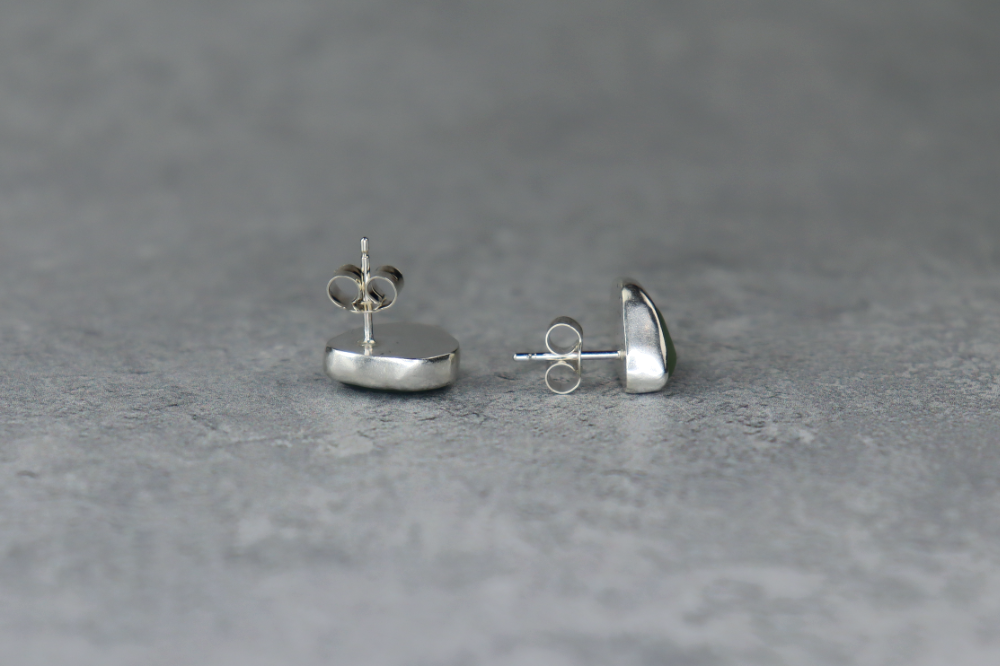 Welsh Sea Glass Stud Earrings