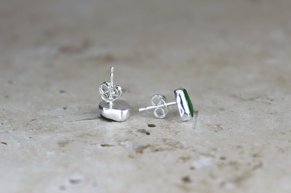 Welsh Sea Glass Stud Earrings
