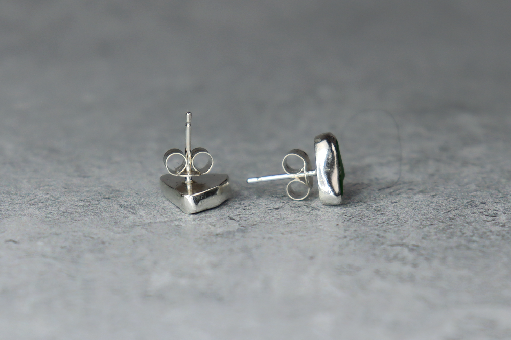 Welsh Sea Glass Stud Earrings