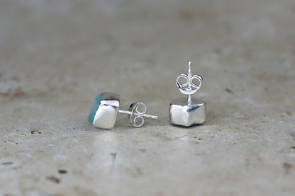 Welsh Sea Glass Stud Earrings