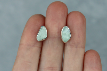Welsh Sea Glass Stud Earrings