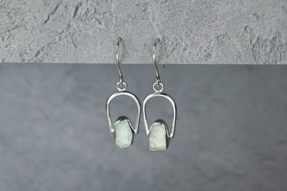 Welsh Sea Glass Geometric Earring