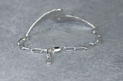 Welsh Sea Glass Reticulated Sterling Silver Cuff