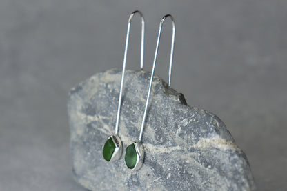 Welsh Sea Glass Drop Earrings