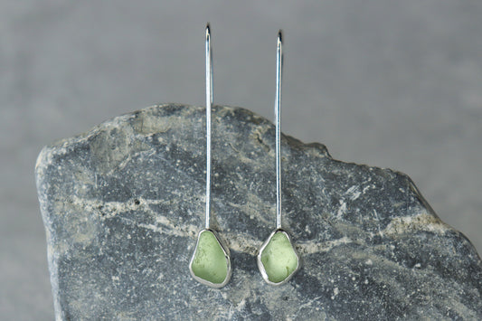 Welsh Sea Glass Drop Earrings