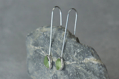 Welsh Sea Glass Drop Earrings