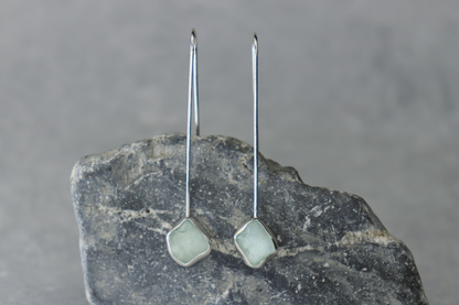 Welsh Sea Glass Drop Earrings
