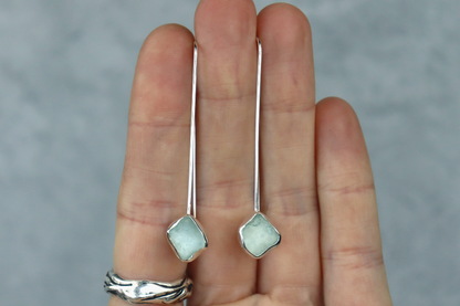 Welsh Sea Glass Drop Earrings