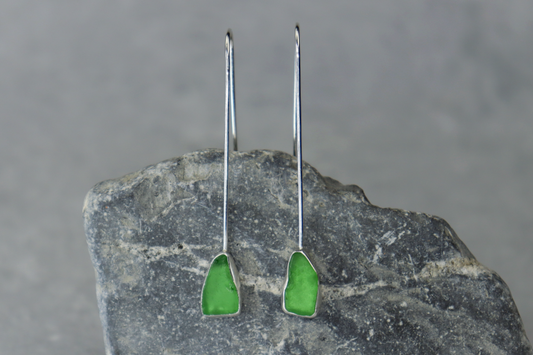 Welsh Sea Glass Drop Earrings