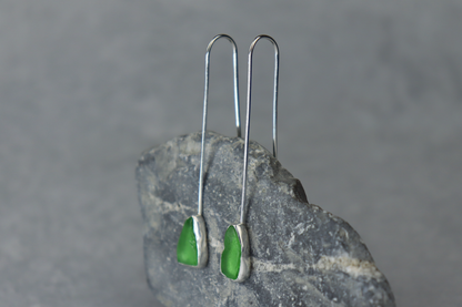 Welsh Sea Glass Drop Earrings