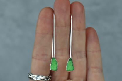 Welsh Sea Glass Drop Earrings