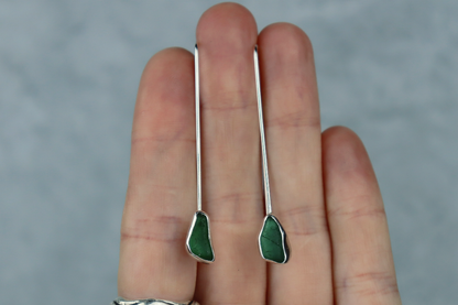 Welsh Sea Glass Drop Earrings