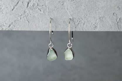 Welsh Sea Glass Hoop Earrings