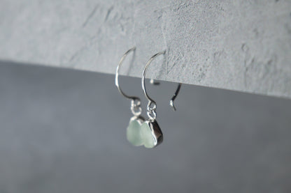 Welsh Sea Glass Hoop Earrings