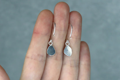 Welsh Sea Glass Hoop Earrings