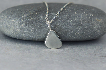 Welsh Sea Glass Silver Necklace