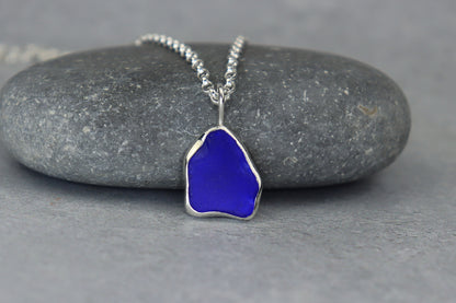 Welsh Sea Glass Silver Necklace