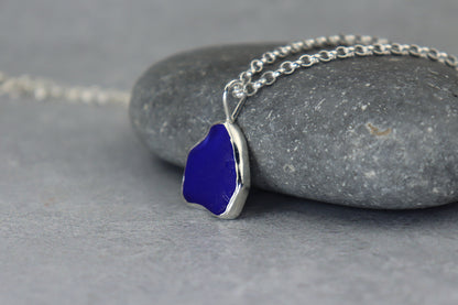 Welsh Sea Glass Silver Necklace