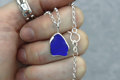 Welsh Sea Glass Silver Necklace